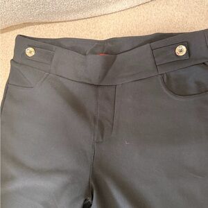 Black Pants with Button Detail